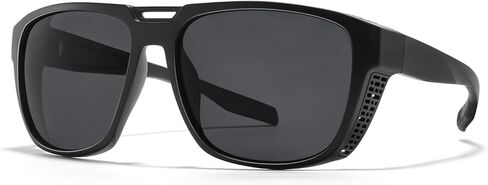 نظارات شمسية مستقطبة كلاسيكية من TEAPLMTT مع دروع جانبية للرجال نظارات شمسية Steampunk نظارات رؤية ليلية in Kuwait