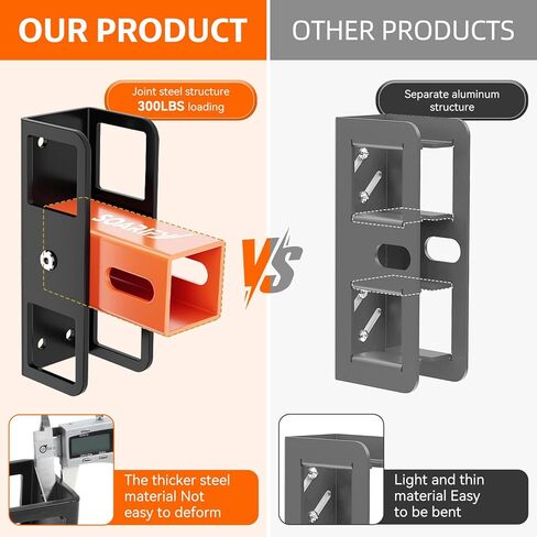 حامل حائطي، جهاز استقبال 2 بوصة، أقصى حمل يصل إلى 300 رطل، رف الدراجة وتخزين رف البضائع، منظم المرآب المعلق، جهاز استقبال وصلة المقطورة، منظم تخزين حامل التزلج على الدراجة in Kuwait