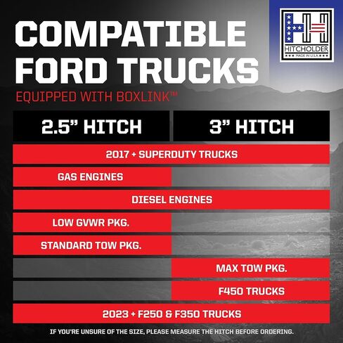 Hitcholder™ Receiver - Ford BoxLink 2.5" (2023+ F250/F350) in Saudi Arabia
