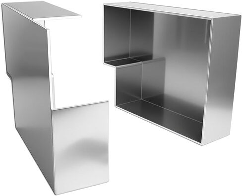 حامل من الألومنيوم مقاس 20 × 15 بوصة مثبت بمسامير للمقطورات المسطحة والمقطورات المساعدة، ملحق تنظيم المقطورة - زوج واحد in Kuwait