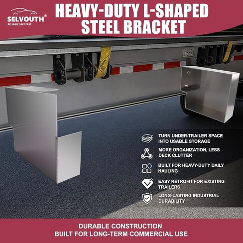 حامل من الألومنيوم مقاس 20 × 15 بوصة مثبت بمسامير للمقطورات المسطحة والمقطورات المساعدة، ملحق تنظيم المقطورة - زوج واحد in Kuwait