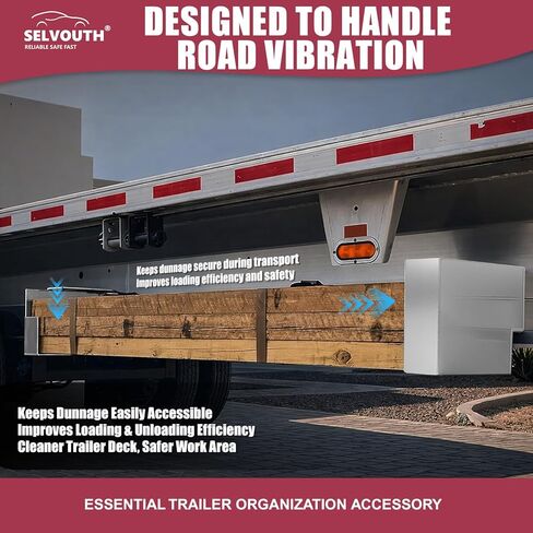 حامل من الألومنيوم مقاس 20 × 15 بوصة مثبت بمسامير للمقطورات المسطحة والمقطورات المساعدة، ملحق تنظيم المقطورة - زوج واحد in Kuwait