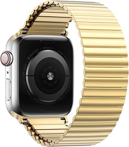 Youther Stainless Steel Stretchable Band Compatible with Apple Watch Band 38mm 40mm 41mm 42mm 44mm 45mm 46mm 49mm, Metal Stainless Steel Loop Replacement Strap for iWatch Series 10 9 8 7 6 5 4 3 2 1 in Saudi Arabia