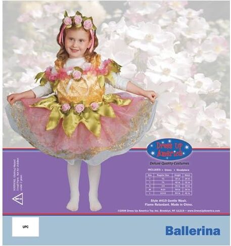 Dress Up America Little Girls Ballerina Children’s Costume Set in Saudi Arabia