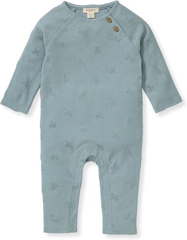 Burt's Bees Baby Baby Boys' Romper Jumpsuit, 100% Organic Cotton One-Piece Coverall, Watercolor Rainbow Stripe, Watercolor Rainbow Stripe, 9 Months in Kuwait
