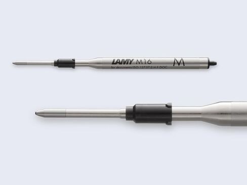 Lamy M16 ballpoint pen refill with large capacity, metal - Original replacement refill for all ballpoint pen models - Indelible - Fine line width in black ink in Saudi Arabia