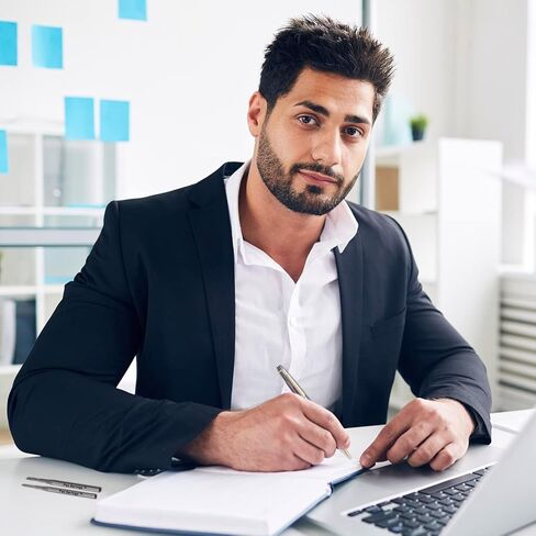 عبوات قلم الكرة الدوارة لتوفير الأقلام مون بلان بغطاء، نقطة متوسطة 0.7 مم، كتابة سلسة بدون احتكاك، طرف ملولب، 5 عبوات (أسود) in Kuwait