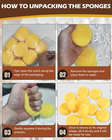 25Pcs Pottery Sponges 3inch, Painting Sponges, Pottery Sponges for Clay, Clay Sponge, Round Sponge, Clay sponges for Pottery, Paint sponges for Acrylic Painting, Artist Sponges in Saudi Arabia