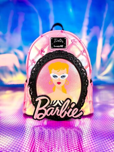حقيبة ظهر صغيرة حصرية من Loungefly Barbie Iridescent in Saudi Arabia