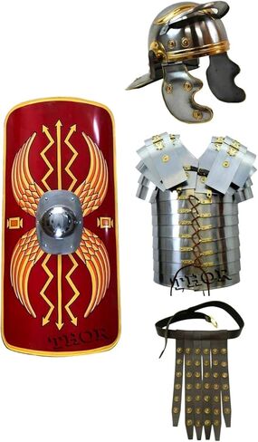 THOR INSTRUMENTS وظيفية بالكامل الدرع الروماني Lorica Segmentata الرومانية خوذة المحارب زي SCA LARP ريفي خمر ديكور المنزل الهدايا in Saudi Arabia