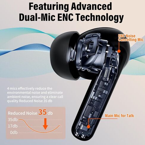 سماعات أذن للترجمة من Ai في الوقت الحقيقي بدون اشتراك، سماعات أذن لمترجم 164 لغة مع 6 أوضاع للترجمة، سماعات رأس لمترجم مكالمات الصوت والفيديو، 42 ساعة Audiofonos Traductores Inglés Español in Kuwait