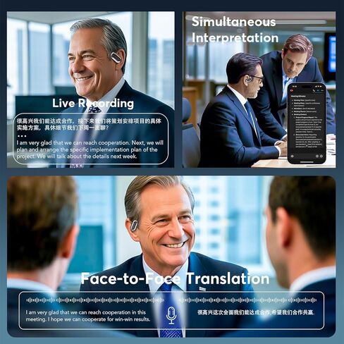 سماعات أذن للترجمة بتقنية الذكاء الاصطناعي في الوقت الحقيقي، سماعات أذن بلوتوث 6.1 مترجم in Kuwait