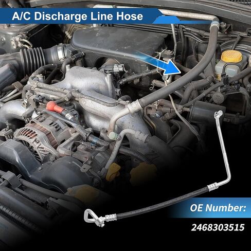خرطوم سائل التبريد A/C لسيارة Mercedes-Benz CLA250 2014-2020 خرطوم ضغط خط أنابيب تكييف الهواء رقم 2468303515 حديد مطاطي in Saudi Arabia