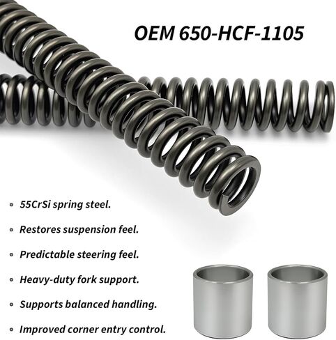 زنبرك الشوكة الأمامية الثقيلة لـ CRF110 CRF110F 2013-2026 OEM # 650-HCF-1105 in Kuwait