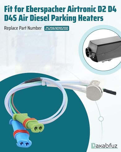 12V 24V Parking Heater Waterproof Plug 3-Wire Temperature Overheat Sensor, Fit for Eberspacher Airtronic D2 D4 D4S Air Diesel Parking Heaters in Kuwait