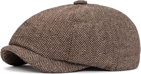 الرجال 8 لوحة قبعة موزع الصحف الكلاسيكية الأيرلندية غاتسبي Paperboy اللبلاب Newsies متعرجة جولف تاكسي أجرة الصوف المسطح مزيج الشتاء قبعة in Kuwait