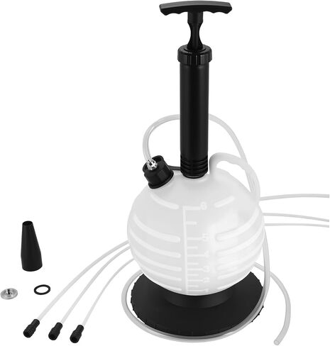6L Manual Vacuum Oil Extractor Pump, Fluid Extractor Pump with 1 Hose and 3 Long Hard Tubes for Automotive, Marine, and Multi-Purpose Fluid Changes in Saudi Arabia