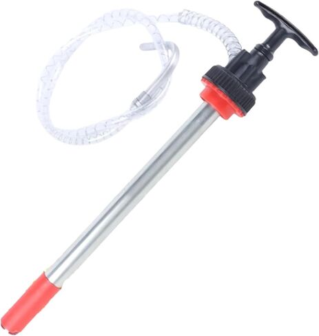 Manual Push Oil Transfer, 5 Gallon Bucket Pump Portable Liquid Pump, 47" Long * 5/8"Diameter Flexible Hose, Non-Drip Nozzle in Saudi Arabia