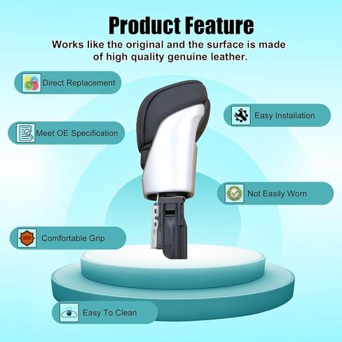 XQSMWF Automatic Trans Shift Knob Control Lever Compatible with Nissan Altima 2019-2024 Sentra 2020-2024 Kicks 2020-2023# 34910-6CA0A 349106CA0A in Saudi Arabia
