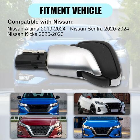 XQSMWF Automatic Trans Shift Knob Control Lever Compatible with Nissan Altima 2019-2024 Sentra 2020-2024 Kicks 2020-2023# 34910-6CA0A 349106CA0A in Saudi Arabia