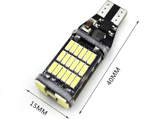 2PCS T15 W16W 921 912 T16 902 LED Bulbs High Power 45pcs 4014SMD Super Bright 1200LM Replace For Car Reversing Light White in Saudi Arabia