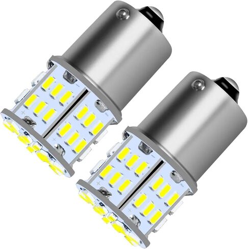 2 قطعة السوبر مشرق 3014 LED 54SMD سيارة إشارة لمبات 1156 BA15S 1157 للسيارات كشافات عكس وقف وقوف السيارات الخلفية الذيل مصباح لمبات (1156 Ba15s المصابيح) in Saudi Arabia