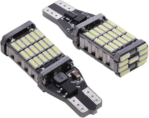 2 قطعة T15 W16W LED عكس مصابيح كهربائية 920 921 912 Canbus 4014 45SMD تسليط الضوء على مصباح وقوف السيارات الاحتياطية DC12V in Saudi Arabia