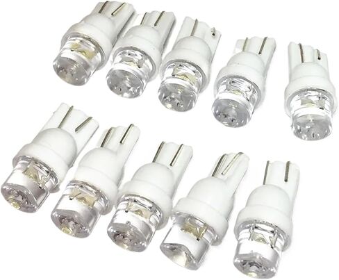 10 قطعة T10 W5W LED 194 168 SMD لأضواء السيارة Led أضواء التخليص لمبة وقوف السيارات لمبات جانبية إسفين خارجية مصباح أبيض LED 12 فولت (أخضر) in Saudi Arabia