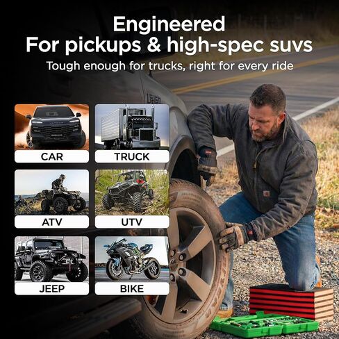 Sherco-Auto Tire Plug Kit 86 Piece - Universal Heavy Duty Flat Tire Repair Tool Kit - Fix for Car, Truck, Motorcycle, ATV, RV, Jeep & More - All in One Puncture Repair Kit in Saudi Arabia
