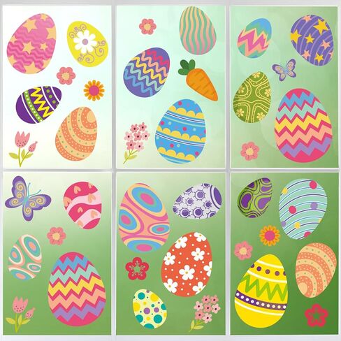 ملصقات نافذة يوم القديس باتريك، ملصقات نافذة شامروك كبيرة جدًا لتزيين نوافذ القديس باتريك، 8 أوراق in Kuwait