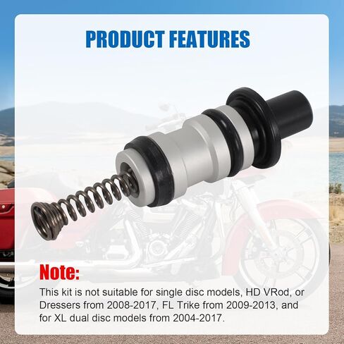 45072-96 11/16 بوصة مجموعة إعادة بناء الأسطوانة الرئيسية المتوافقة مع 1996-2007 Harley Davidson Dyna Electra Glide Road Glide Road King Sportster 883 Street Glide Tour Glide Sportster 1260 in Kuwait