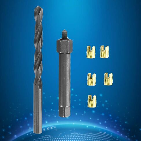 M5 x 0.8 Thread Repair Kit Self Tapping Thread Inserts Tool Set 12PCS in Saudi Arabia