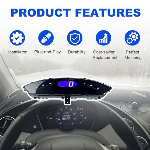 Speedometer Dash Display Gauge Instrument for 2006-2011 Honda Civic, 78120-SNA-A13 78120-SNA-A14 in Kuwait