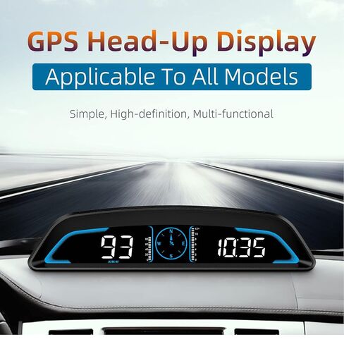 عداد السرعة للسيارة، شاشة HUD العالمية للسيارة، عداد السرعة الرقمي مع منبه السرعة، تعديل السطوع التلقائي للمركبة الذكية ومنبه القيادة بالتعب in Kuwait