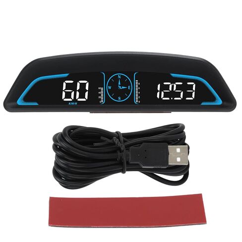 عداد السرعة للسيارة، شاشة HUD العالمية للسيارة، عداد السرعة الرقمي مع منبه السرعة، تعديل السطوع التلقائي للمركبة الذكية ومنبه القيادة بالتعب in Kuwait