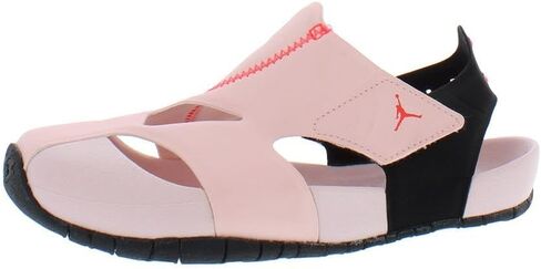Jordan Flare Ps Girls Shoes Size 13, Color: Atmosphere/Infrared/Crow Black-Pink in Saudi Arabia