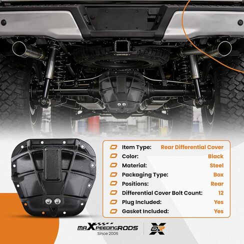 غطاء تفاضلي خلفي maxpeedingrods 9.75 بوصة ترس حلقي مع حشية مناسب لفورد F-150 2015-2020، F-250 2011-2022، لينكولن نافيجيتور 2015-2022، استبدال BL3Z4033A، 697734، 697-734 in Kuwait