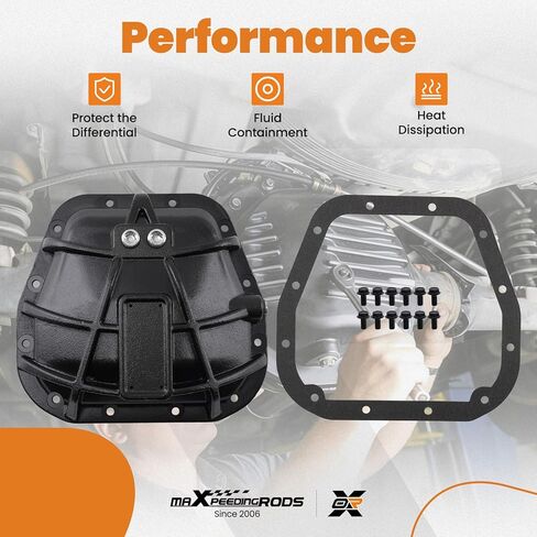 غطاء تفاضلي خلفي maxpeedingrods 9.75 بوصة ترس حلقي مع حشية مناسب لفورد F-150 2015-2020، F-250 2011-2022، لينكولن نافيجيتور 2015-2022، استبدال BL3Z4033A، 697734، 697-734 in Kuwait