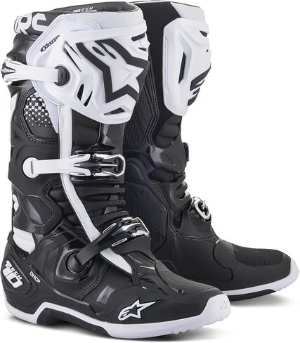 أحذية Alpinestars Tech 10، أحذية موتوكروس عالية الأداء، معتمدة من CE، 12، فوق بنفسجي/أسود in Kuwait