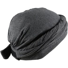 Durag Turban for Men, Muslim Durag Hat Halo Turban Cap Headwrap Pre-Tied Satin Lined Turban Hat in Kuwait