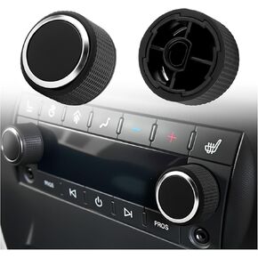 2PCS Rear Radio Volume Knob OEM 22912547,Practical Radio Knobs Replacement Compatible with Chevy GMC Cadillac Buick,Minimalist Style Car Volume Control Knobs for Car Rear Audio in Kuwait