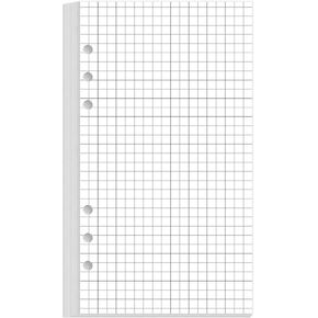 عبوات ورق منقط A6 - ورق منقط شبكي لمجلدات Filofax الشخصية، 6 فتحات مثقوبة، 100 ورقة/200 صفحة، 100 جرام في المتر المربع، 3.75 بوصة × 6.75 بوصة in Kuwait