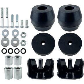 طقم النوابض المطاطية الخلفية المتوافقة مع شاحنات الالتقاط فائقة التحمل 2005-2016 Ford F-250 وF-350، متوافقة مع نظام تعليق الوسادة المطاطية FRTT350F، قطعتان in Kuwait