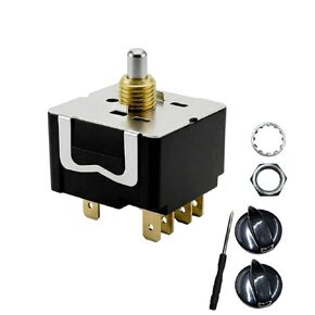 697012- Battery Charger Switch Kit-5 Position Replacement Switch kit Compatible with Various Battery Chargers,Includes knob, mounting nut, Washer,Screwdriver,and Instructions in Kuwait