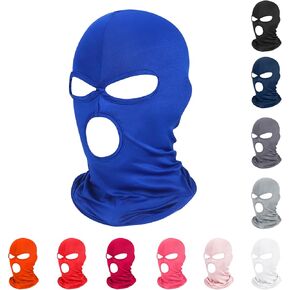 Pukavt 3 Hole Balaclava Ski Mask for Men Women, Thin Full Face Mask for Motorcycle Bike Hunting Cycling Skiing Cap Blue in Kuwait