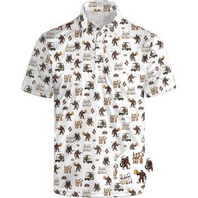 قمصان جولف للرجال، قمصان بولو جولف ماصة للرطوبة، سريعة الجفاف، قمصان بولو قصيرة الأكمام للرجال in Kuwait