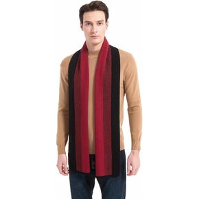 وشاح كشمير شتوي للرجال خفيف الوزن وناعم ودافئ للرجال - أوشحة كاجوال للعمل والسفر في عطلة نهاية الأسبوع للرجال in Kuwait