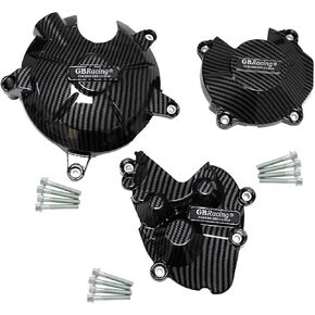 Engine Timing Part Covers for Kawasaki Ninja ZX-6R 2007-2024 Motorcycles Engine Anti-Collision Anti-Fall Protective Cover Engine Guards Starter Cover (Color : Carbon Fiber Texture) in Saudi Arabia