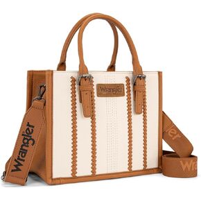 Montana West Wrangler Boho Tote Bag for Women Western Purse Retro Top Handle Satchel Handbag with Signature Strap in Saudi Arabia