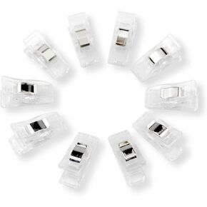100 Pack Large Wonder Multi-Purpose Clips Use as Sewing Clips Binding Clips for Quilting, Crocheting, Knitting and General Purpose (Large Clear 100 Pack) in Kuwait